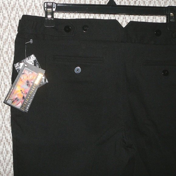 Dalia Bootcut Flare Black Pants 12 NWT - Picture 9 of 10